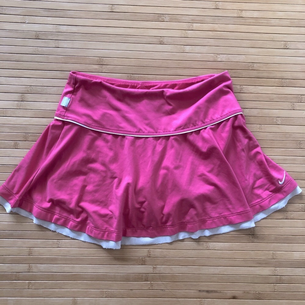 NIKE Pink Tennis Skirt Dry-Fit Run Skort